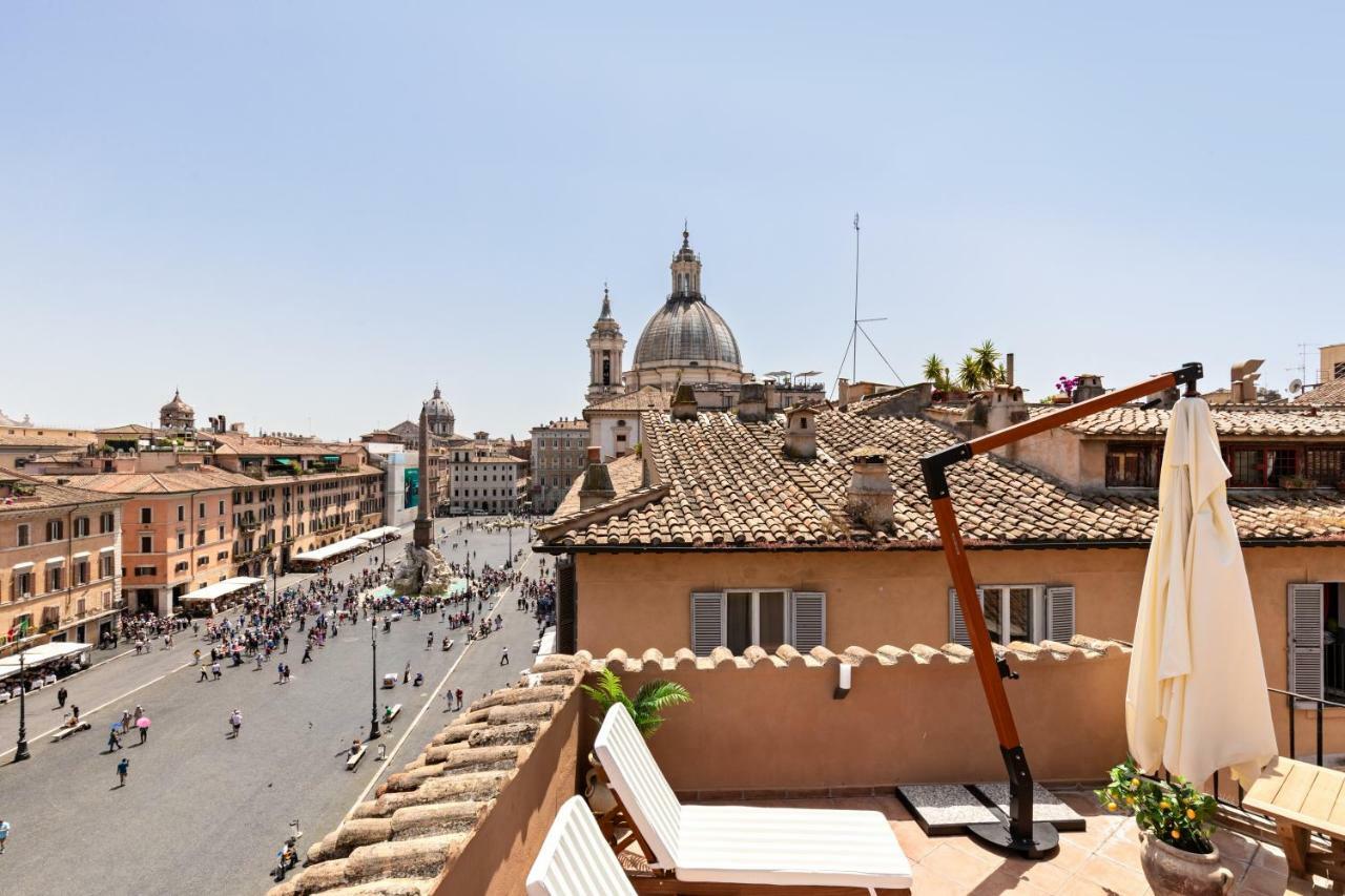 Presidential Penthouse Navona Daire Roma Dış mekan fotoğraf